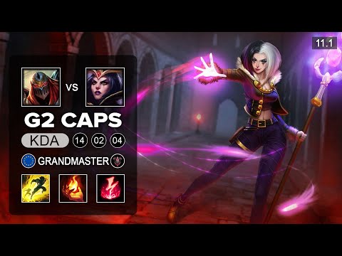 G2 Caps LeBlanc Mid vs Zed - EUW Grandmaster Patch 11.1