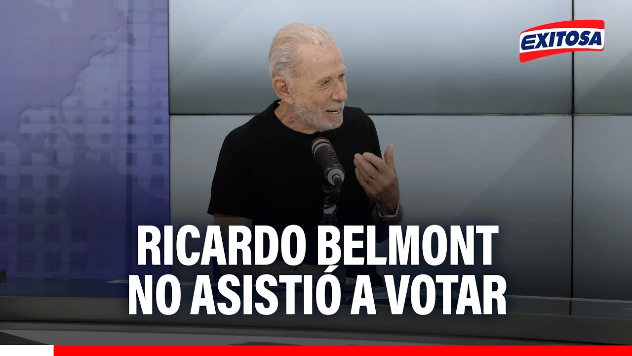 🔴🔵 Ricardo Belmont no asistió a votar pese a competir por el sillón presidencial