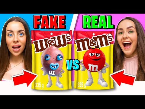 ORIGINAL VS FAKE CHALLENGE WITH SISTER!