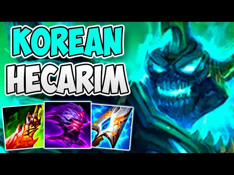 INCREDIBLE KOREAN CHALLENGER HECARIM CARRY | CHALLENGER HECARIM JUNGLE GAMEPLAY | Patch 12.22 S12