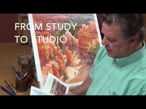 Roland Lee Watercolor Tips - Plein Air at Bryce Canyon