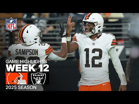 Cleveland Browns vs. Las Vegas Raiders Game Highlights | NFL 2025 Season Week 12