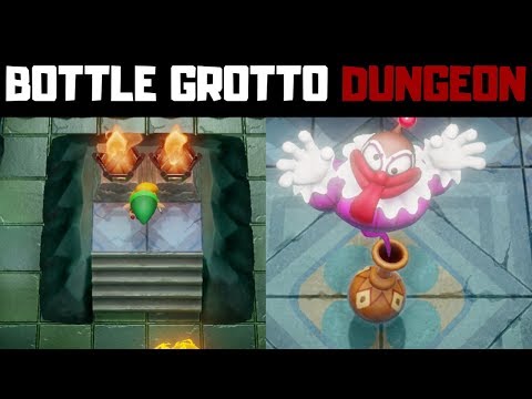 Link's Awakening Bottle Grotto Dungeon (Level 2) Walkthrough + Boss Battle!