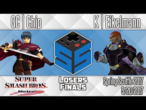 Spring Scuffle 2017: K | Eikelmann (Ganon) vs. GC | Chip (Marth) - SSBM Singles Losers Finals