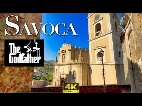 Savoca, Sicily: The Real "Corleone" from The Godfather | 4K Walking Tour