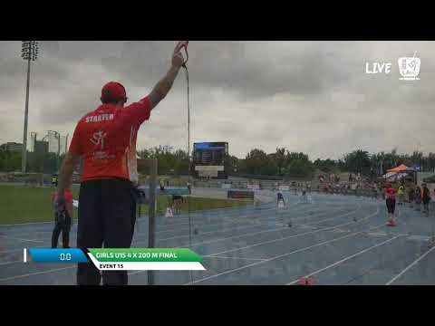 Girls U15 4 x 200m Final - 2018 SUBWAY State Relay Championships // LAVicTV