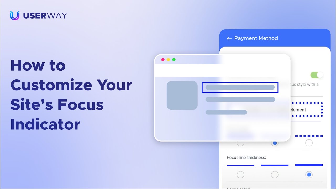 Focus Indicator Styling Example