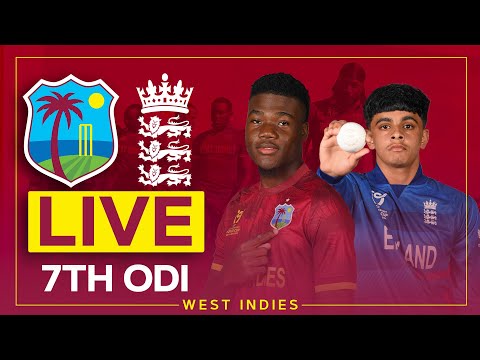 🔴 LIVE | West Indies v England | U-19's Men | 7th ODI