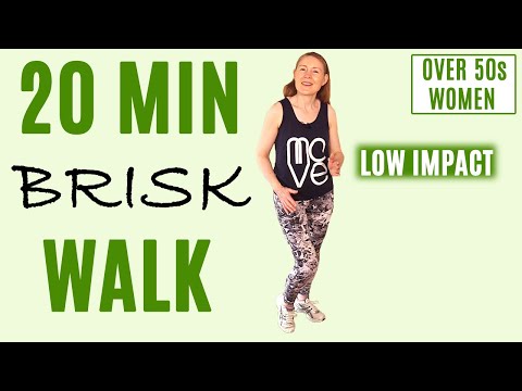 BRISK WALK | 20 MINUTE FUN LOW IMPACT CARDIO WORKOUT FOR WOMEN OVER 50 | Lively Ladies