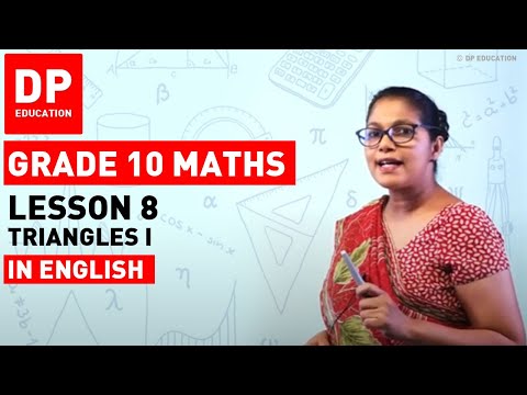 Lesson 8. Triangles I |  Maths Session for Grade 10 