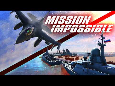 US F-16 Strike Russian Naval Forces At Latakia Syria Mission Impossible | DCS World