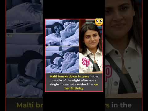 only pranit wishes her on birthday 😓 #maltichahar #pranitmore #biggboss19 #shots #viral