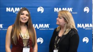 NAMM 2015:  Interview with Singer Songwriter Sabrina Lentina at The NAMM 2015 Show