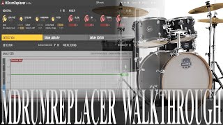 Video thumbnail for MDrumReplacer walkthrough by Chandler guitar