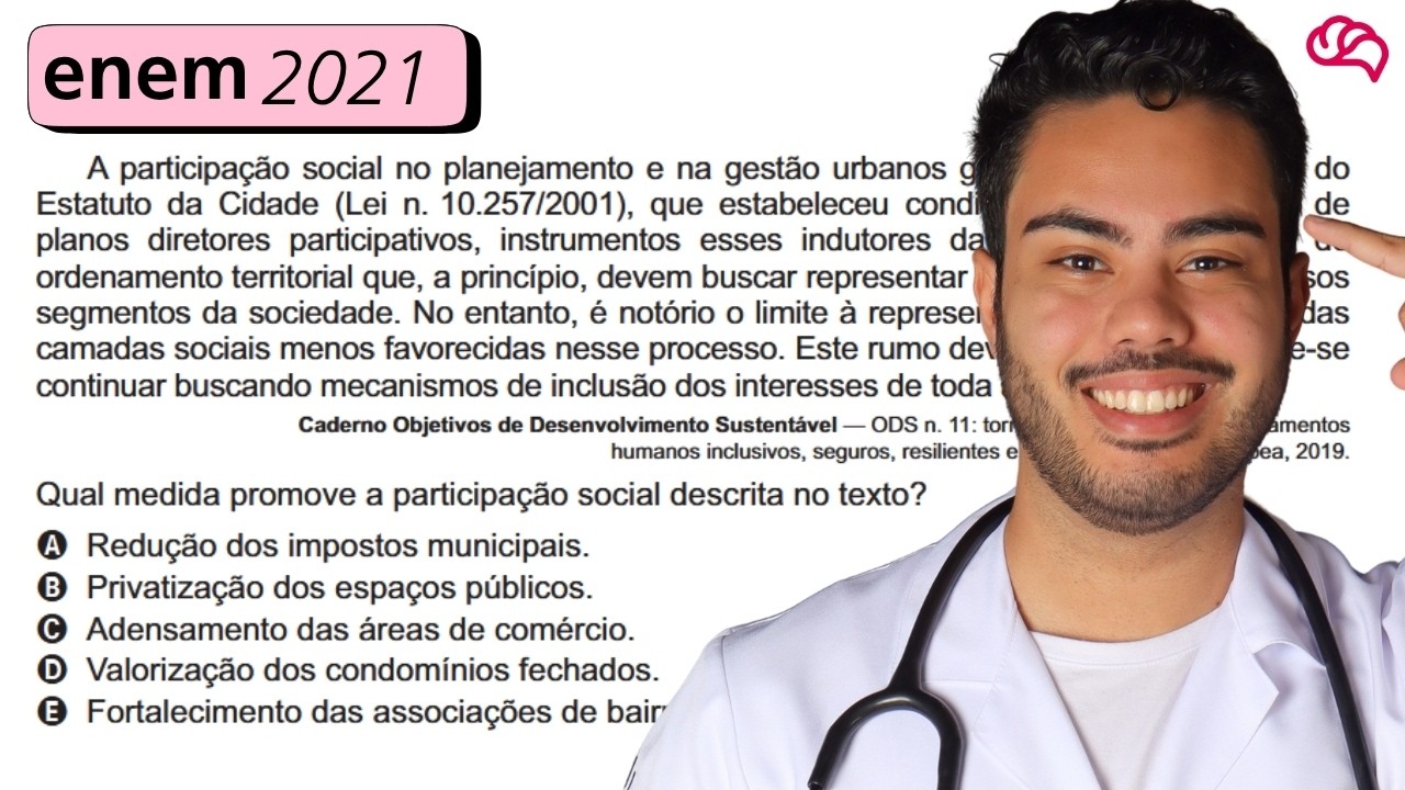 Resolução em Vídeo — Questão 72 ENEM 2021