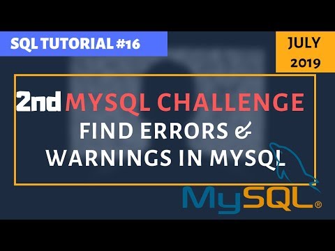 MySQL Series Challenge 16 How to Check MySQL Errors Warnings using CMD