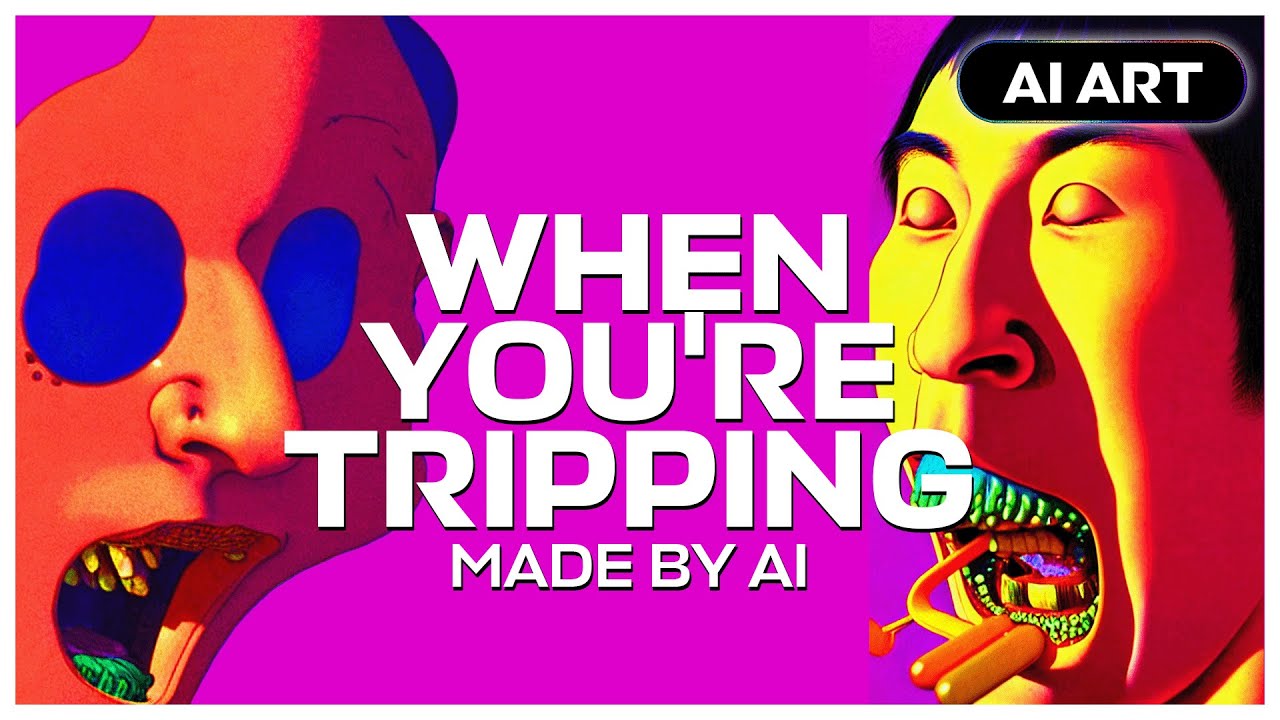 a psychedelic trip, made by AI (Stable Diffusion)