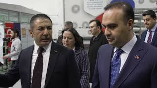 SANAYİ BAKANI, DTO’NUN TEKNİK TEKSTİL MERKEZİNİ İNCELEDİ