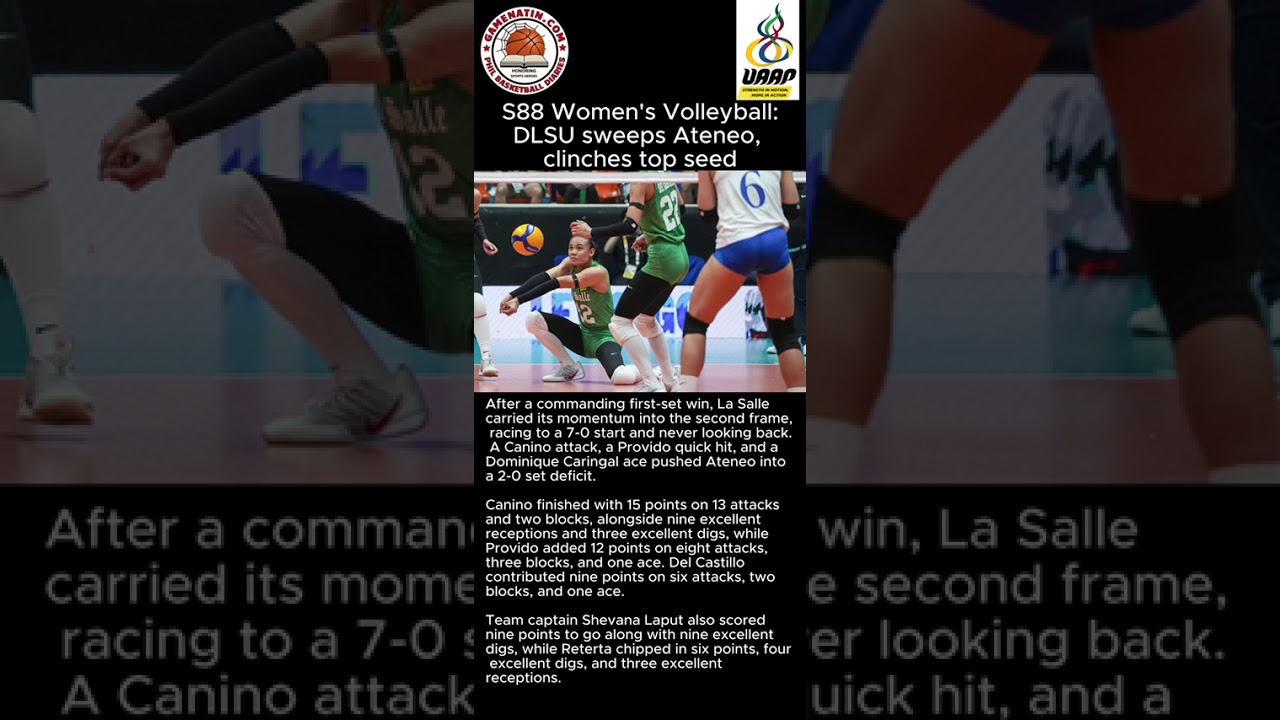 UAAP Women's Volleyball: La Salle just 2 games away from sweeping elimination rounds after easy sweep vs Ateneo