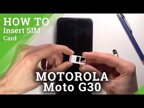 How to Insert Nano SIM & Micro SD Cards in MOTOROLA Moto G30 – SIM & SD Instillation
