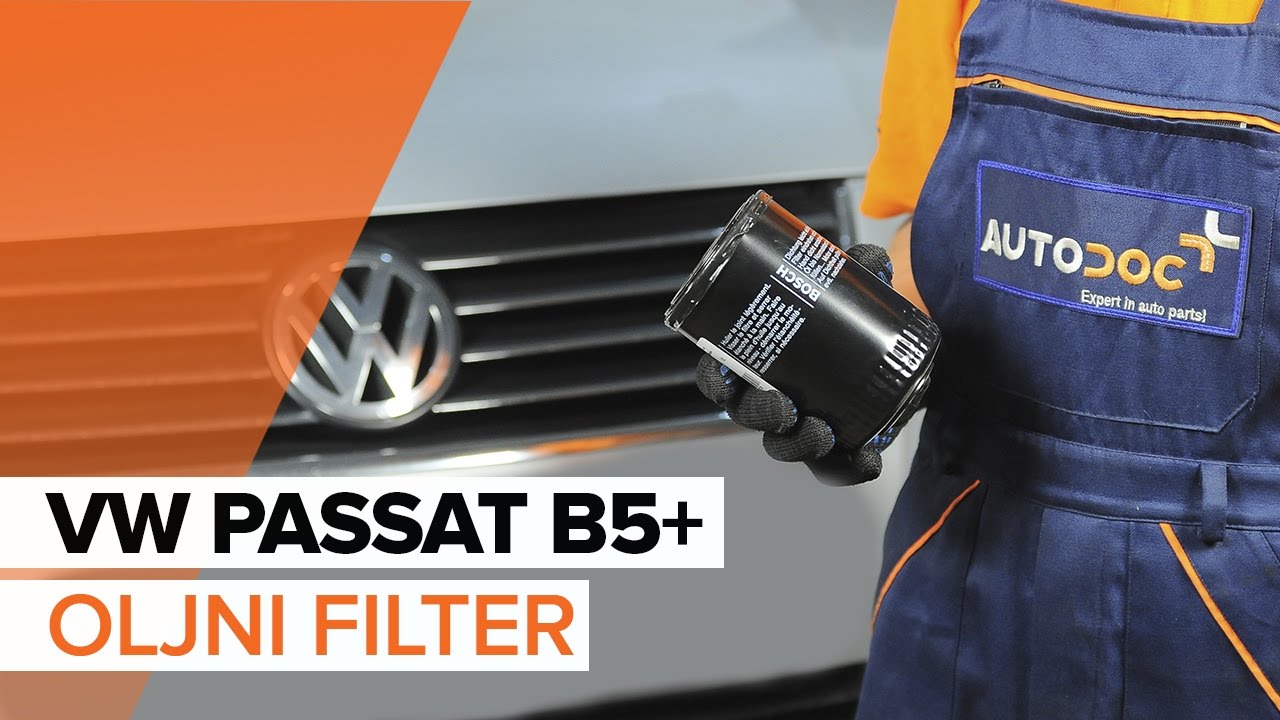 Kako zamenjati avtodel motorna olja in filter na avtu VW Passat B5 Variant bensin – vodnik menjave