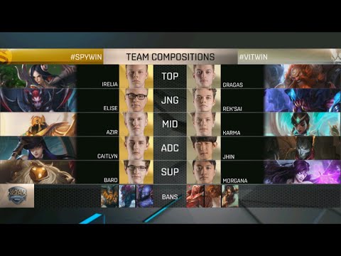 SPY vs VIT Game 2 D2W5 EU LCS Summer Split 2016 | Team Vitality vs Splyce Day 2 Week 5