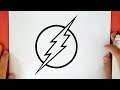 HOW TO DRAW THE FLASH LOGO