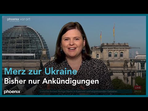 phoenix tagesgespräch mit Sara Nanni zur neuen Bundesregierung am 12.05.25