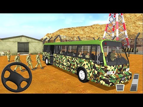 Army Bus Driver US Soldier Transport Duty 2017 - Offroad Bus Driving - Android Gameplay [HD]