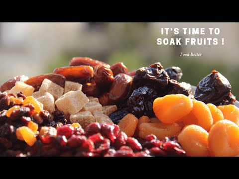 Soaking Dry Fruits for the Christmas Cake