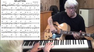 REFLECTIONS - Jazz guitar & piano cover ( Thelonious Monk )