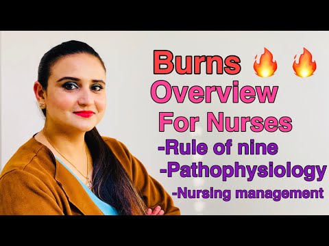 Burns for nurses in hindi|| Burns overview, pathophysiology, TBSA, nursing management||
