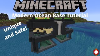 Minecraft How to Build a Modern Ocean Base -Tutorial-