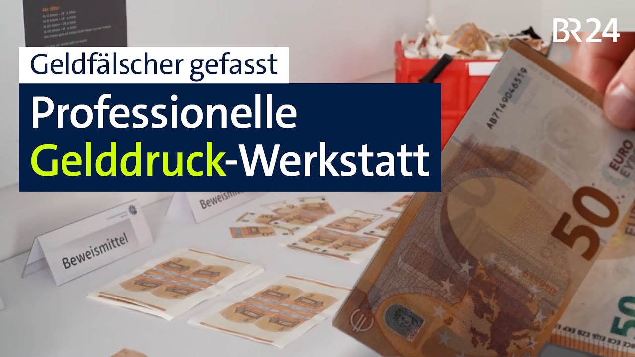 Professionelle Werkstatt: Polizei macht "Marktführer" der Geldfälscher dingfest | Abendschau | BR24