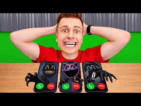 I CALLED CATNAP, CARTOON CAT & CARTOON DOG AND CAUGHT THEM ON DRONE AT 3 AM IN REAL LIFE