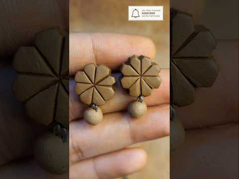 10-Minute Terracotta Flower Studs | Easy Handmade Clay Jewelry | Prutha Crafts 🌸