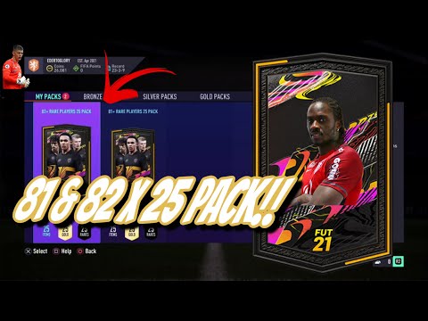 OPENING MY 81 & 82 x 25 Players PACKS!! - Fifa 21 Ultimate Team TOTS Edition