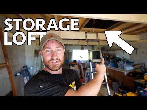 I Build a Storage LOFT Above My Workshop