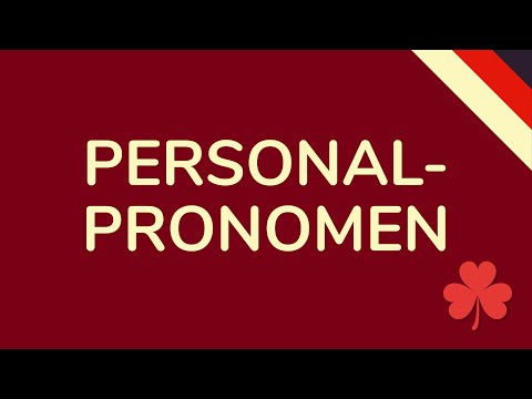 PERSONALPRONOMEN DEUTSCH einfach erklärt (animiert) 🇩🇪