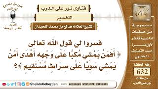 صورة 7806 -  تفسير قول الحق أفمن يمشي مكبا على وجهه أهدى أم من يمشي سويا على صراط مستقيم - نور على الدرب