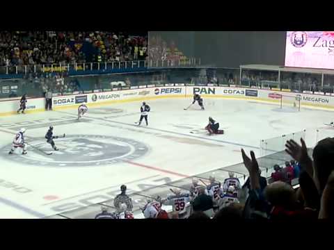 KHL 3.kolo - 10.09.2013. Medveščak - Lev Prag 1:3