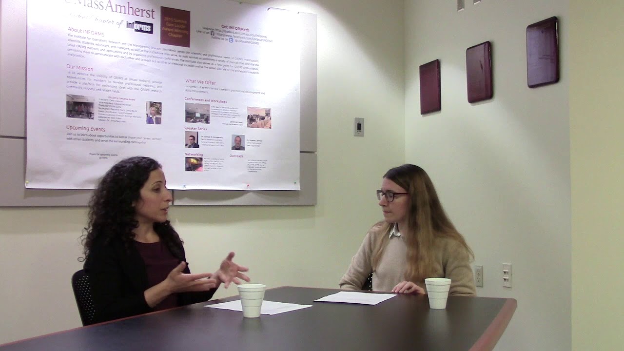 UMass INFORMS Interview with Dr. Burcu Balcik - YouTube