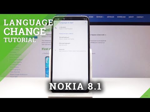 How to Change Language in NOKIA 8.1 - Language Settings
