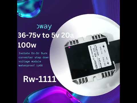 G-energy GEMSDI60520 36V-75V To 5V 20A 100W Dc To Dc Converter Isolated Step Down Buck Converter