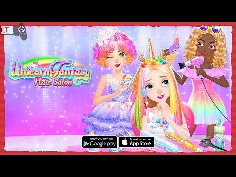 Unicorn Fantasy Hair Salon Gameplay Android / iOS by Libii - YouTube
