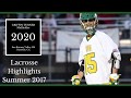 Griffin Turner 2020 Midfielder: Summer 2017 Highlights