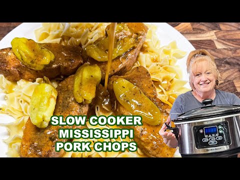 Slow Cooker MISSISSIPPI PORK CHOPS