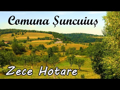 The landscape between Suncuius and the hamlets of Zece Hotare, Gugu and Tomnatic