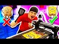 MAKING PANCAKE ART AGAINST A PANCAKE ROBOT
