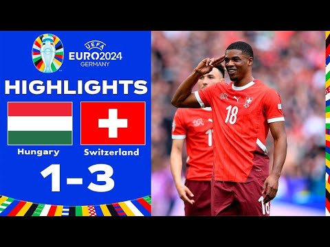 🌟 Switzerland’s Trio Triumphs Against Hungary 3-1 🇨🇭🆚🇭🇺 | EURO 2024 Extended Highlights ⚽️🏆